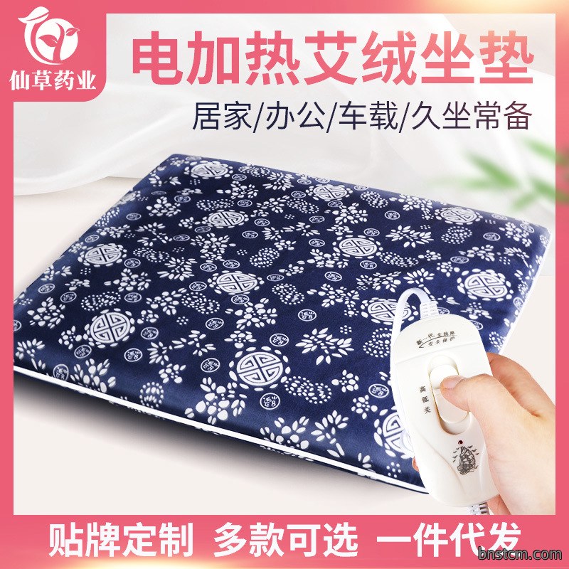 电加热艾绒坐垫 家用臀部暖身艾绒办公室加热坐垫 艾灸坐垫批发