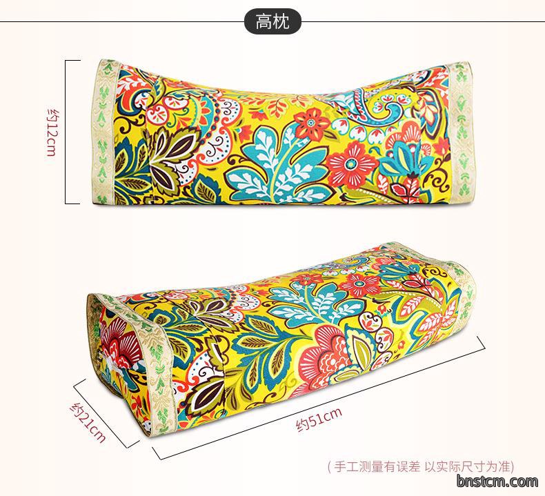 厂家批发艾草枕头 艾绒颈部多功能家用可拆洗护颈艾灸枕头颈椎枕