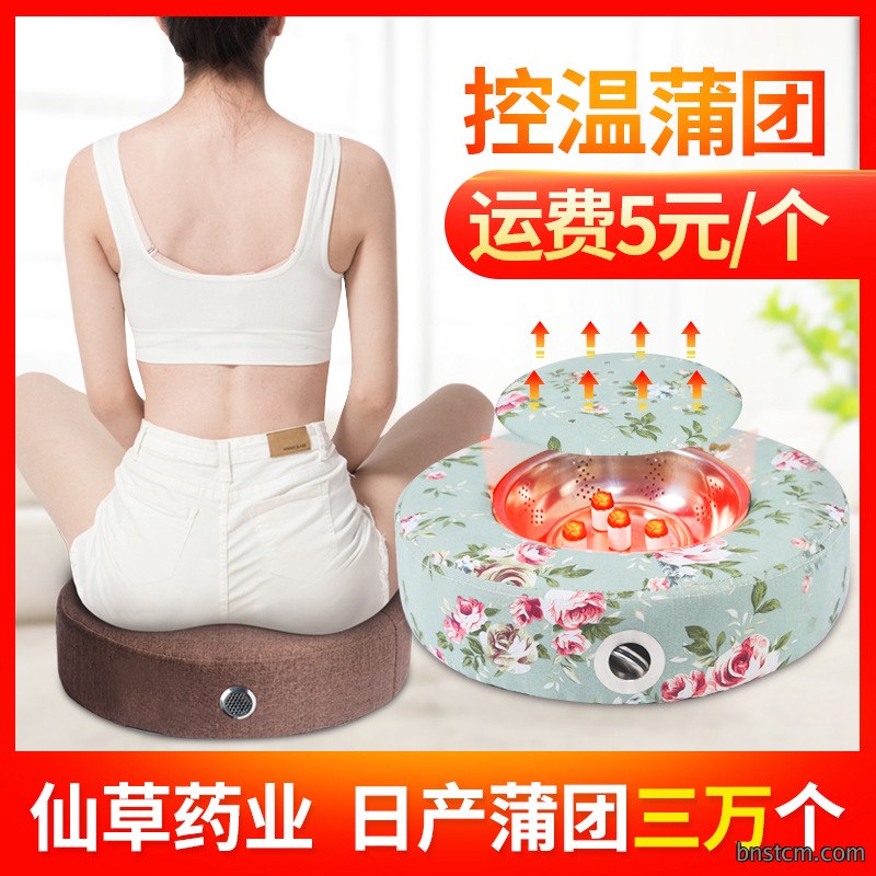 批发坐灸仪 家用圆形熏蒸腹部控温恒温艾灸蒲团 艾灸坐垫灸具