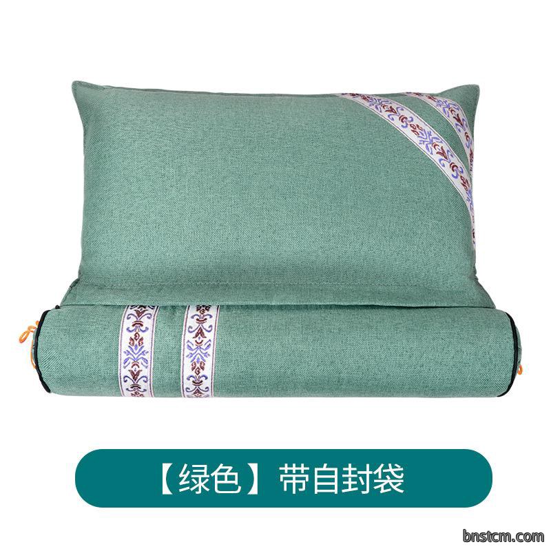 可拆卸组合艾草枕 圆柱睡觉艾灸护颈艾草颈椎枕 厂家批发颈椎枕头
